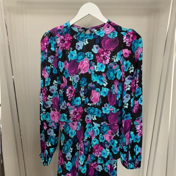 AFRM Ruffle Cutout Back Long Sleeve Dress - Picture 4 of 9